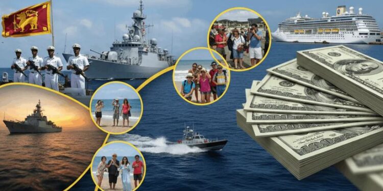 கடல்சார் பாதுகாப்பு சேவைகள் மூலம் – 4 மாதங்களில் 598,250 டொலர் ஈட்டிய கடற்படை!