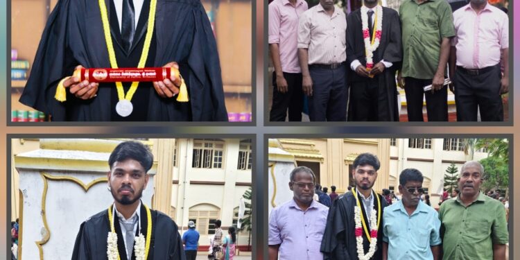 40 ஆவது பொதுப் பட்டமளிப்பு விழாவில் – யாழ். விழிப்புலனற்றோர் சங்க உறுப்பினர்கள் இருவருக்கு பட்டங்கள்!