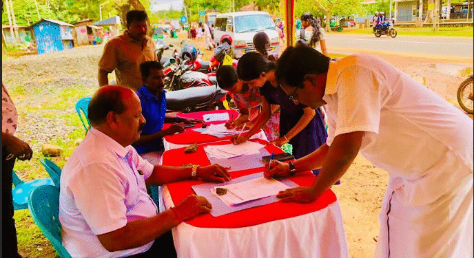 பயங்கரவாத தடை சட்டத்துக்கு எதிராக கிளிநொச்சியில் போராட்டம்!