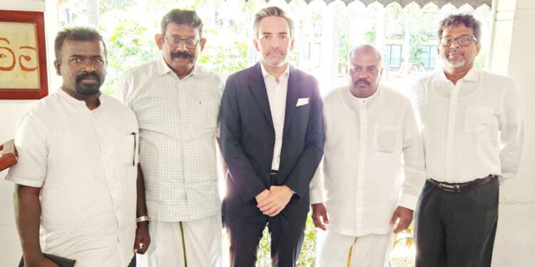 ஐ.நா. பிரதிநிதி மார்க் ஆன்ட்ரே பிராஞ்சேயுடன் – தமிழ்த் தேசியப் பேரவையினர் சந்திப்பு