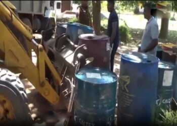 பதுக்கி வைக்கப்பட்ட – 2000 லீற்றர் டீசல் மீட்பு!