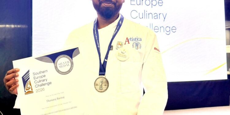 சர்வதேச சமையற்கலை போட்டி: யாழ்.மைந்தன் தனுராஜ் சாதனை!