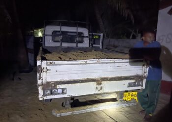 சட்டவிரோத மணல் ஏற்றிய வாகனம் – 4 மணி நேரம் துரத்தப்பட்டு பிடிப்பு