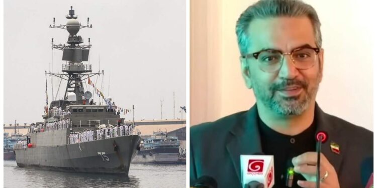 இலங்கையின் அழைப்பின் பேரிலே ஈரானியக் கப்பல் இங்கு வந்தது