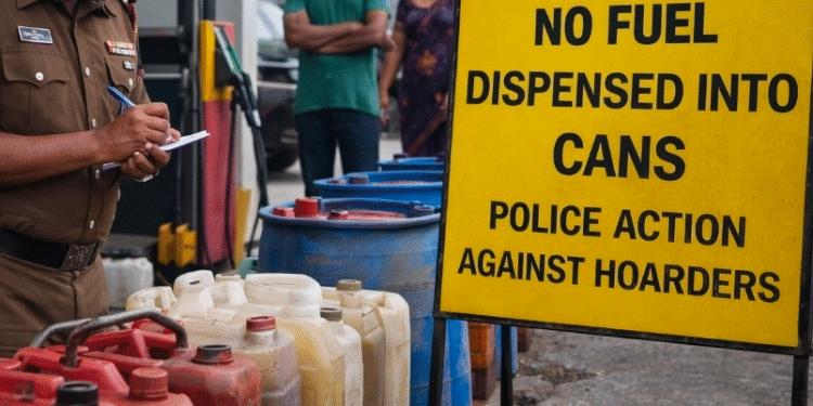 போத்தல்கள் – கான்களில் எரிபொருள் வழங்கப்படாது