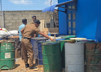 யாழ்ப்பாணத்தில் 5900 லீற்றர் பதுக்கல் எரிபொருள் மீட்பு!