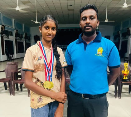 மாகாண மட்ட கரம் போட்டி – வேலணை மாணவி சாதனை