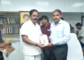 தமிழ்நாடு சமூக நீதித்துறை அமைச்சரை சந்தித்தார் எம்.பி. சிறீதரன்