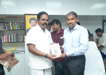 தமிழ்நாடு சமூக நீதித்துறை அமைச்சரை சந்தித்தார் எம்.பி. சிறீதரன்
