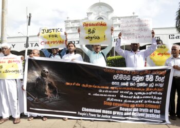 செம்மணி மனிதப் புதைகுழி : கொழும்பில் கவனயீர்ப்புப் போராட்டம்