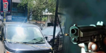 யுவதியை கடத்திச் செல்ல முற்பட்ட கார் மீது பொலிஸார் துப்பாக்கிச் சூடு