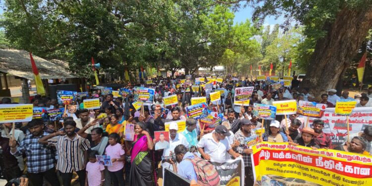 சர்வதேச விசாரணை கோரி யாழில். பேரணி!