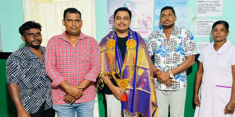 புங்குடுதீவு வைத்தியசாலையில் திறம்பட பணியாற்றிய வைத்தியருக்கு கௌரவிப்பு