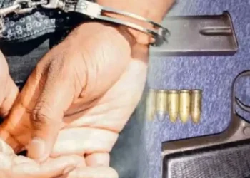 கிராண்ட்பாஸில் துப்பாக்கி மற்றும் கொக்கைனுடன் சிக்கிய நபர்
