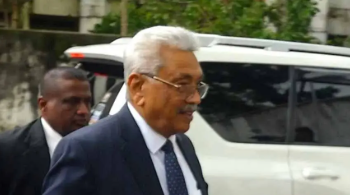 கோட்டாபய ராஜபக்ஷ நீதிமன்றத்துக்கு வருகை
